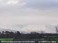 Snow on lower slopes of the Carneddau.