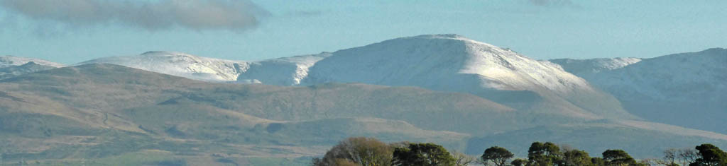 A dusting of snow on Carnedd Llywelyn.