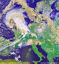 NOAA 19 image at 1220 GMT on 7 June 2012, courtesy of Bernard Burton. 