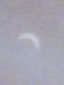 Solar eclipse as seen at Llansadwrn (Anglesey) Weather Station on 11 August 1999.