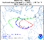 Backward trajectory analysis of air arriving over Anglesey at 09 GMT on 6 March 2014. Researched on the NOAA ARL Website.
