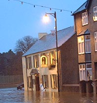Beaumaris flooded on 22 October 2004. Photo John Wynne-Jones