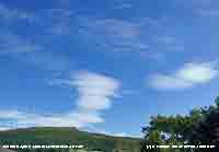 Lee-wave cloud stacks seen from Gorwel Heights.