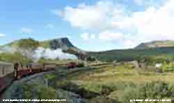 Steaming towards the Aberglaslyn Pass on the WHR.