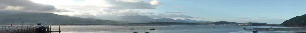 Clearing sky in the W as viewed across the Menai Strait from Beaumaris.