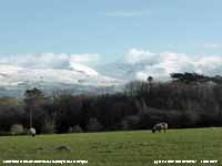 Snow on Carnedd Llewelyn and C. Dafydd.
