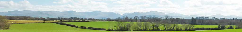 View of Snowdonia from Llansadwrn.