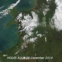 MODIS AQUA image on 28 December 2014 courtesy of the LANCE/EODIS Rapid Response Team at NASA/GFSC.