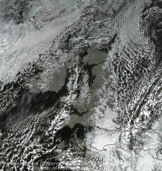 Meteosat MSG image (c) EUMETSAT at 12 GMT on 4 Novenber 2021, courtesy of Ferdinand Valk.